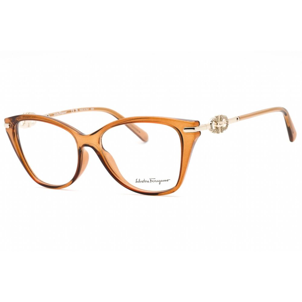 New Salvatore Ferragamo SF-2937R 261 Crystal Caramel Eyeglasses 54/15/140